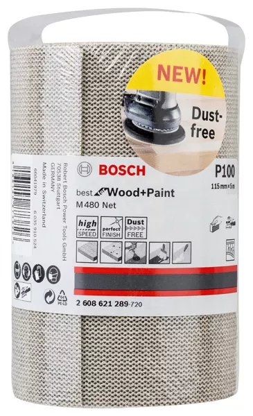 Abrasif M480 filet Expert Wood & Paint 115 mm rouleau 5 mètre